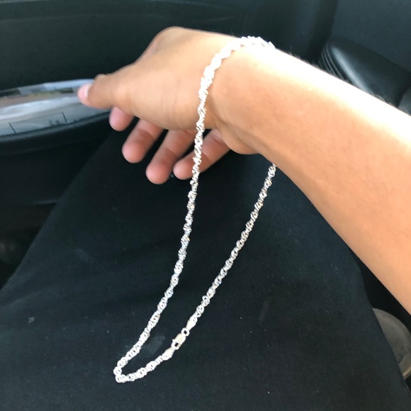 SS FIGARUCCI STERLING SILVER 22 INCH CHAIN - Picture 6 of 8